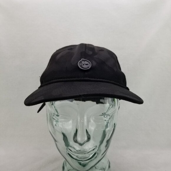 ✅Yums Metal Face Black Strapback Hat Official Product OSFA Small Button Logo Cap - Picture 3 of 10